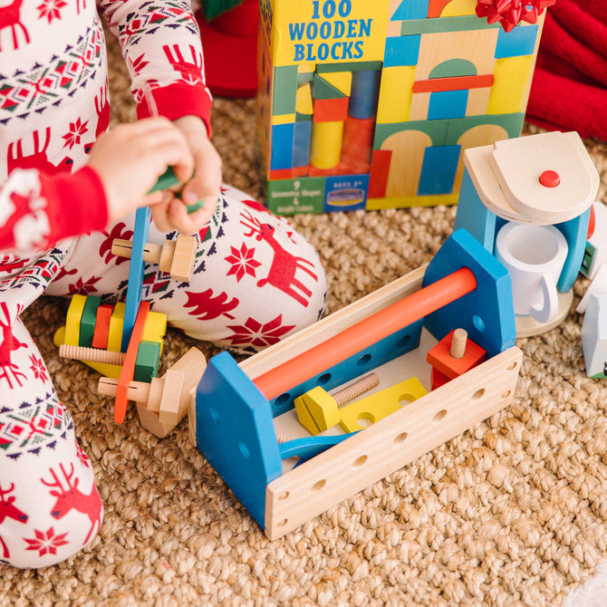 Buy Melissa & Doug Rainbow Take Along Tool Kit Wooden Toy | Yallatoys.com