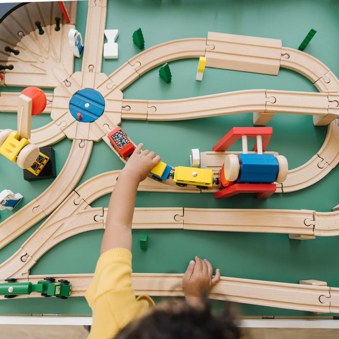 Buy Melissa & Doug Wooden Railway Set | Yallatoys.com