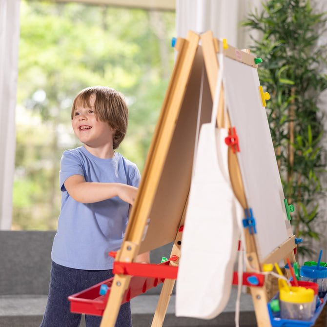 Buy Melissa & Doug Deluxe Wooden St&ing Art Easel | Yallatoys.com