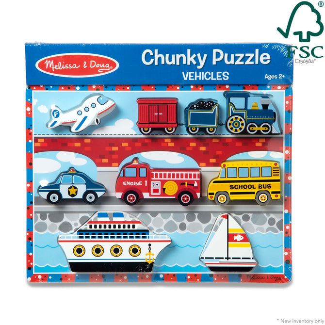 Buy Melissa & Doug Vehicles Chunky Puzzle | Yallatoys.com