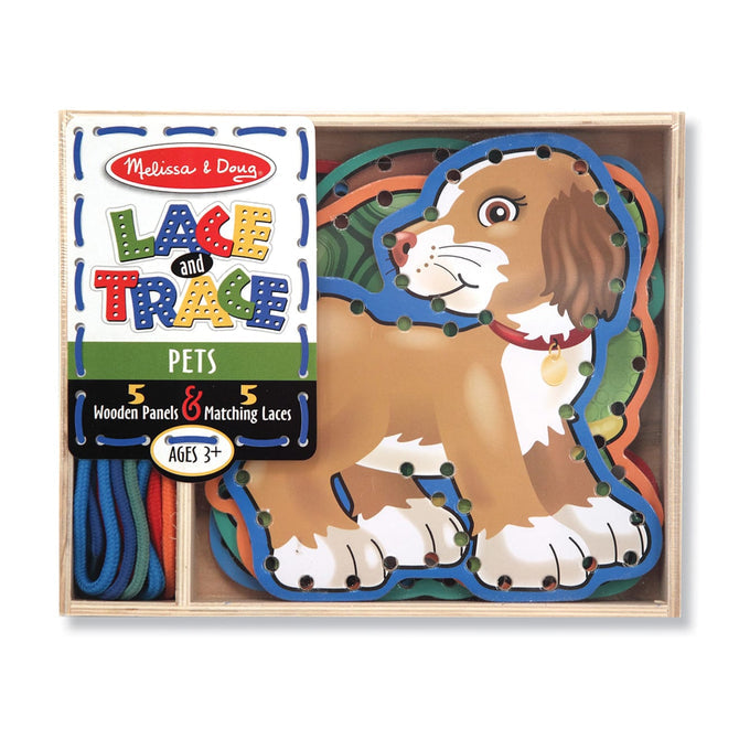 Buy Melissa & Doug Wooden Panels & Laces Pets | Yallatoys.com