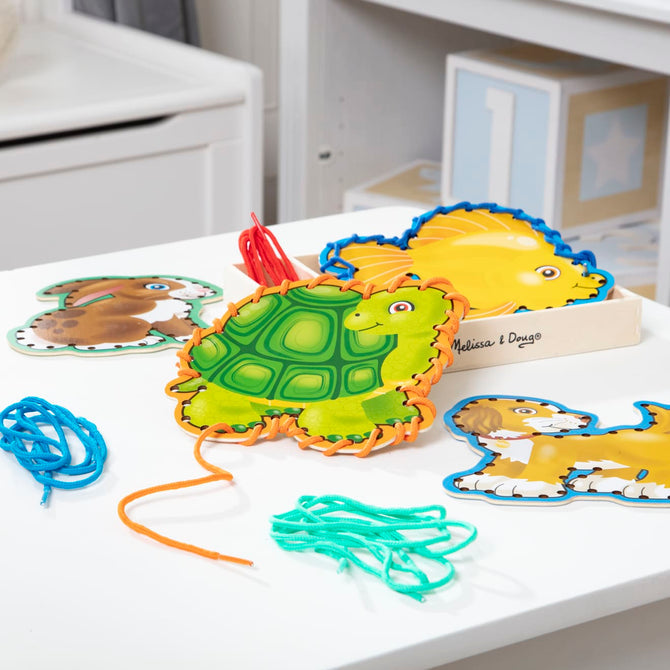 Buy Melissa & Doug Wooden Panels & Laces Pets | Yallatoys.com