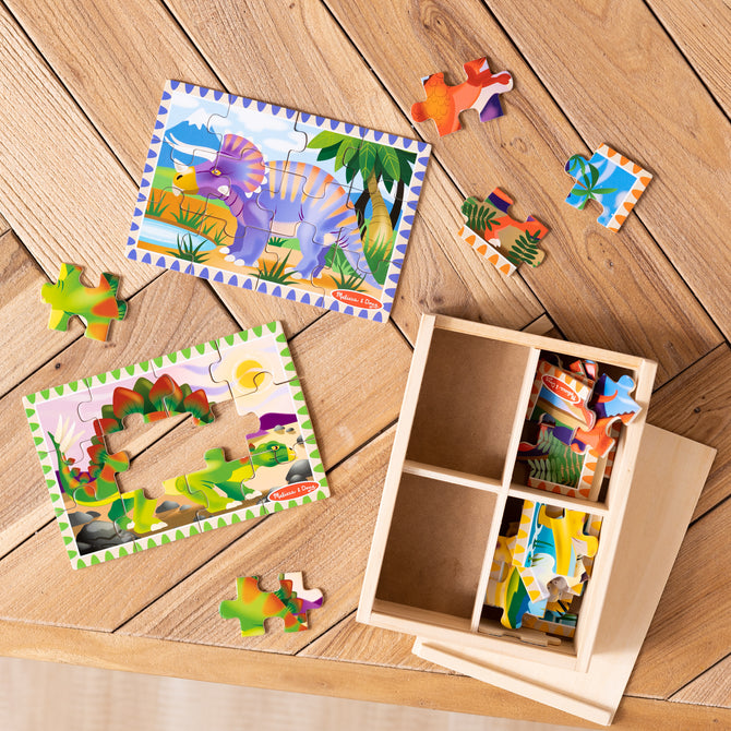 Buy Melissa & Doug Dinosaur Jigsaw Puzzles In A Box | Yallatoys.com