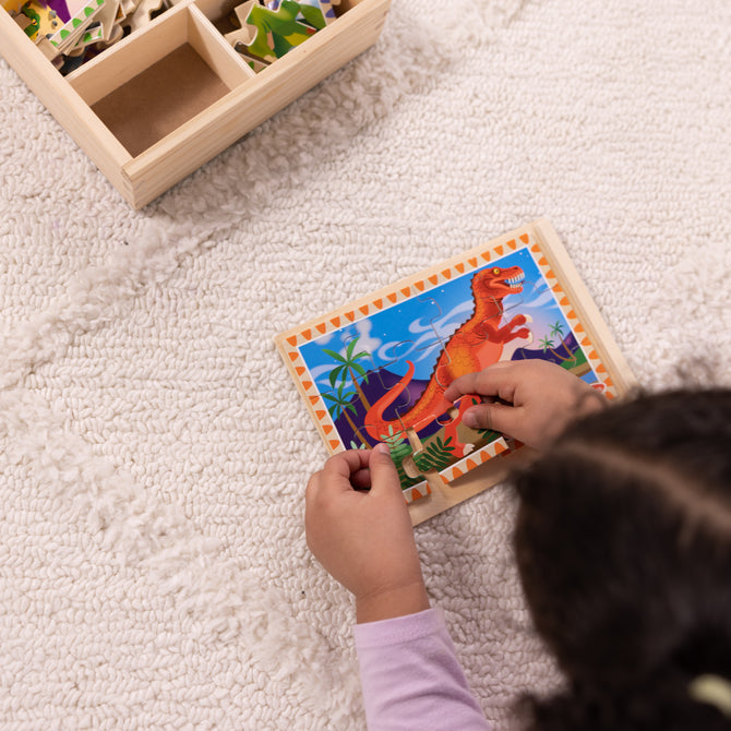 Buy Melissa & Doug Dinosaur Jigsaw Puzzles In A Box | Yallatoys.com
