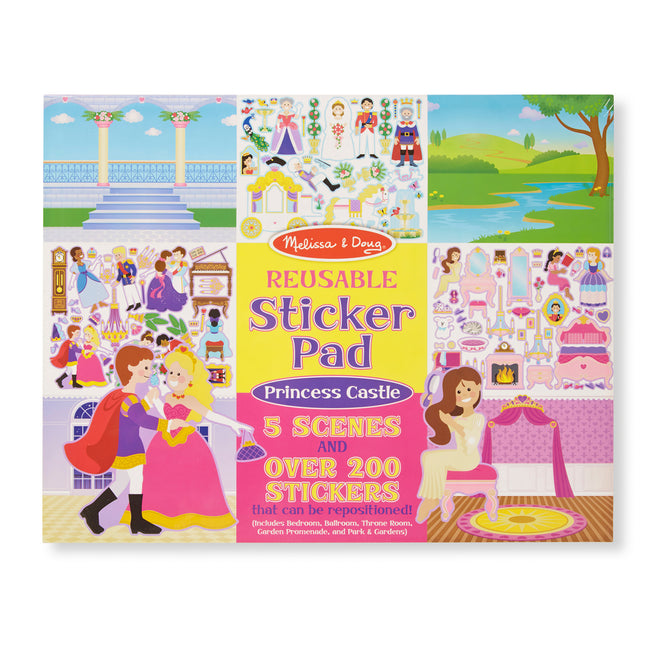 Buy Melissa & Doug Reusable Sticker Pad Princess Castle | Yallatoys.com