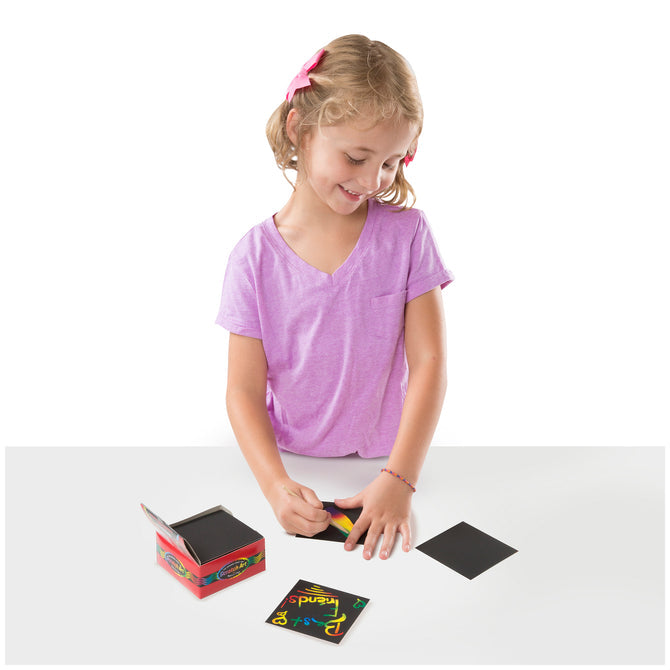 Buy Melissa & Doug Rainbow Mini Scratch Art Note Cubes | Yallatoys.com