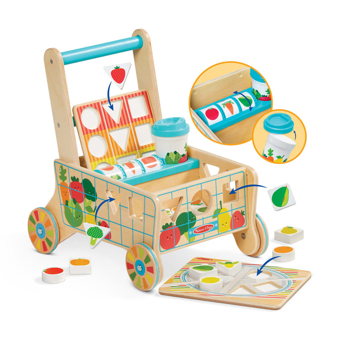 Buy Melissa & Doug Wooden Shape Sorting Grocery Cart | Yallatoys.com