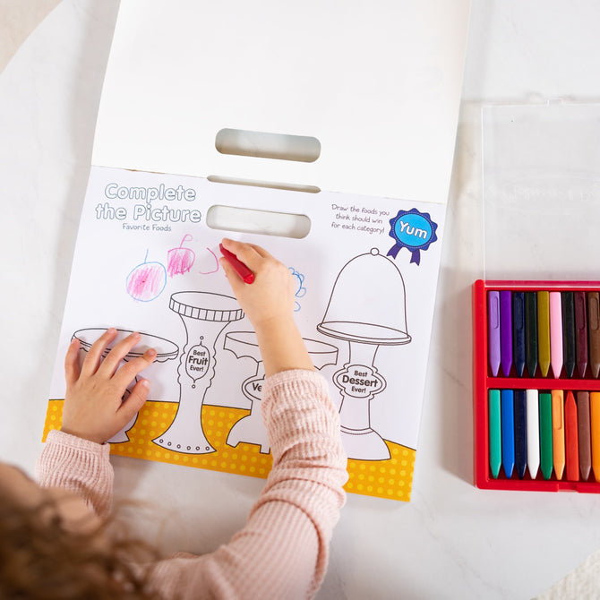 Buy Melissa & Doug Playmats Food Fun Coloring Book | Yallatoys.com