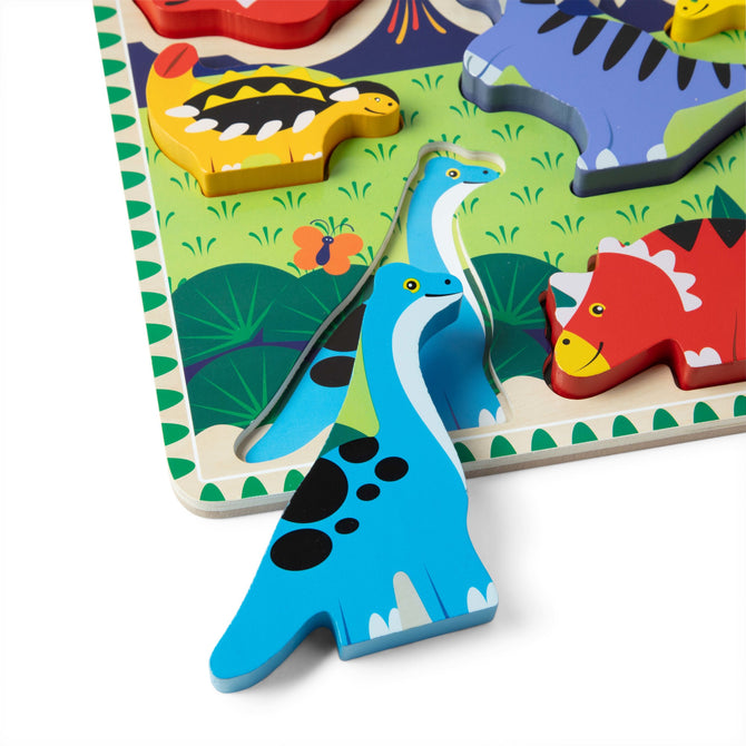 Buy Melissa & Doug Dinosaurs Chunky Puzzle 7 Pieces | Yallatoys.com