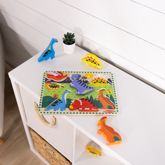 Buy Melissa & Doug Dinosaurs Chunky Puzzle 7 Pieces | Yallatoys.com
