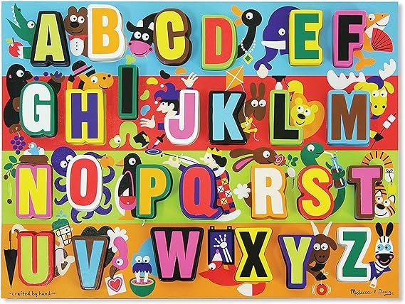 Buy Melissa & Doug Jumbo Abc Wooden Chunky Puzzle | Yallatoys.com