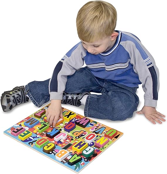 Buy Melissa & Doug Jumbo Abc Wooden Chunky Puzzle | Yallatoys.com