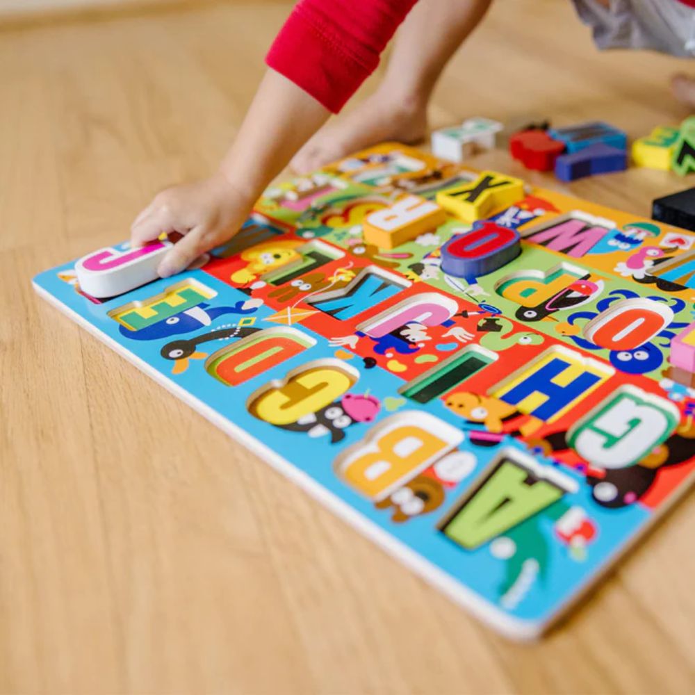 Buy Melissa & Doug Jumbo Abc Wooden Chunky Puzzle | Yallatoys.com