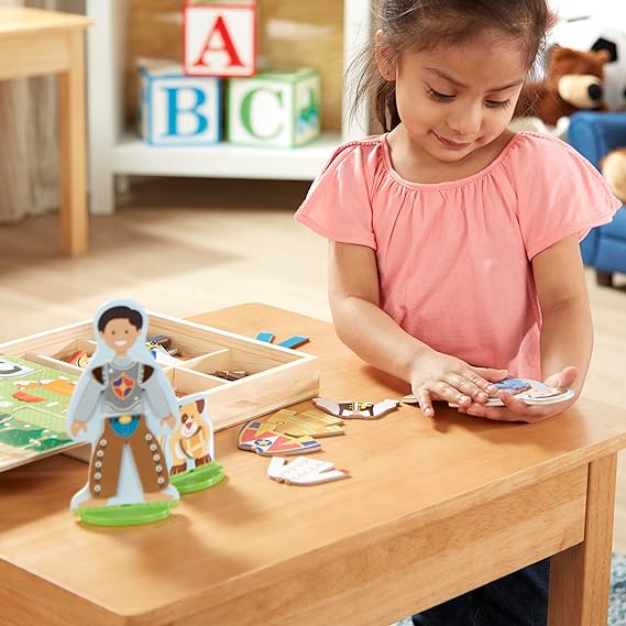 Buy Melissa & Doug Occupations Magnetic Dress-Up Wooden Pretend Play Set | Yallatoys.com