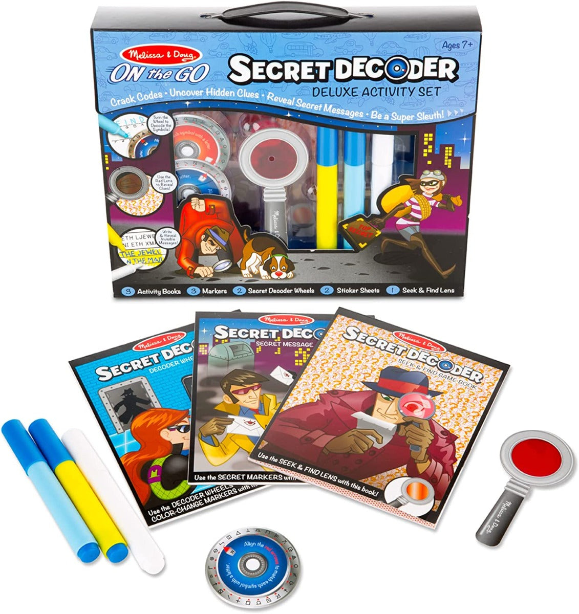 Buy Melissa & Doug On the Go Secret Decoder Deluxe Activity Set and Super Sleuth Toy Seek And Find Book | Yallatoys.com