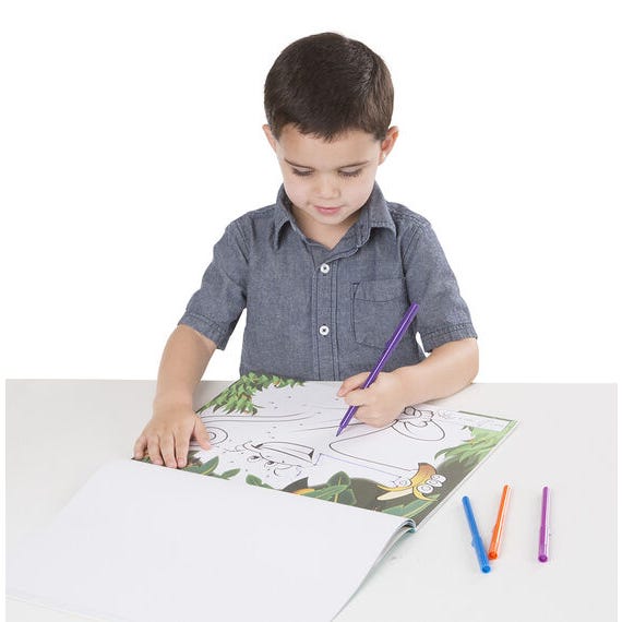 Buy Melissa & Doug Abc 123 Dot To Dot Coloring Pad Wild Animals | Yallatoys.com