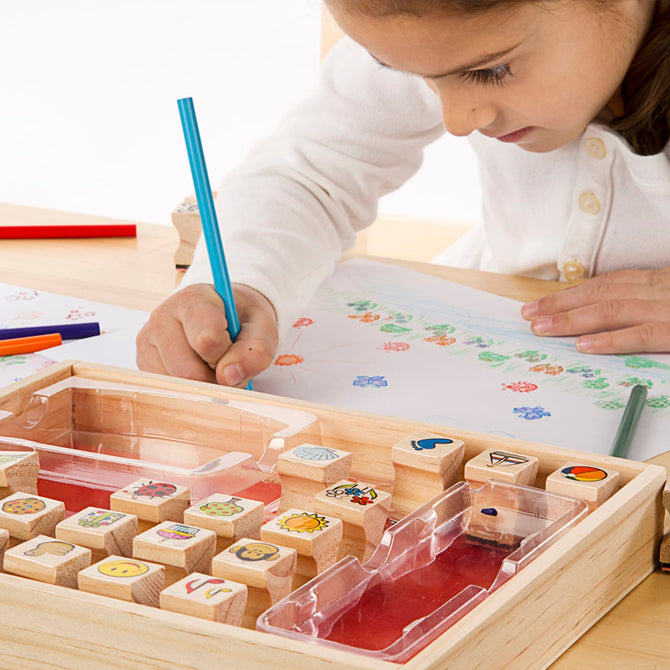 Buy Melissa & Doug Wooden Favorite Things Stamp Set | Yallatoys.com