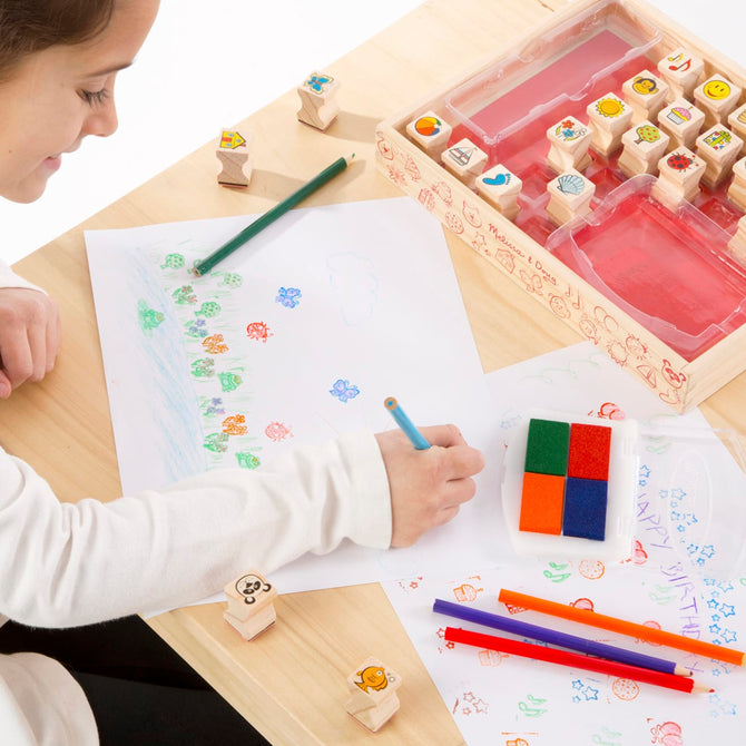Buy Melissa & Doug Wooden Favorite Things Stamp Set | Yallatoys.com