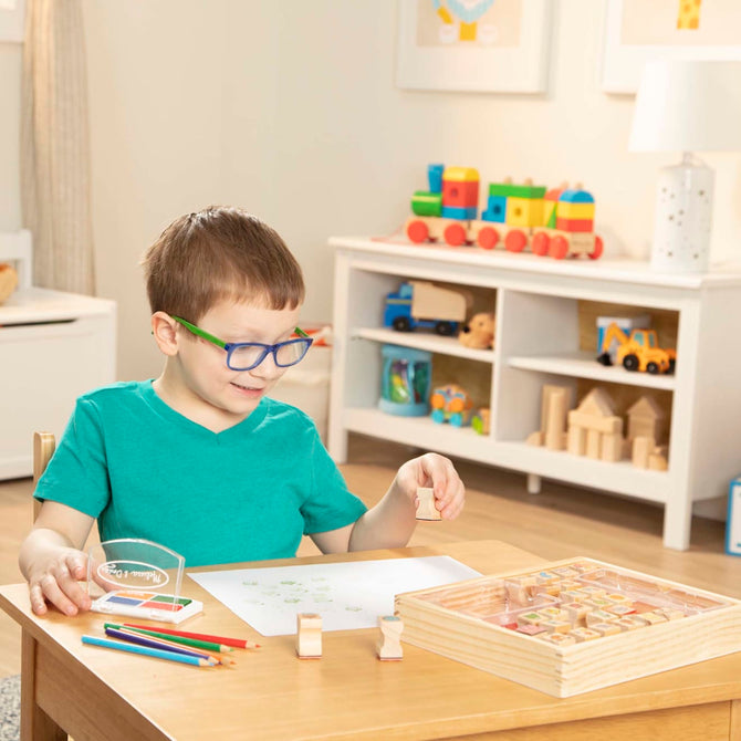 Buy Melissa & Doug Wooden Favorite Things Stamp Set | Yallatoys.com