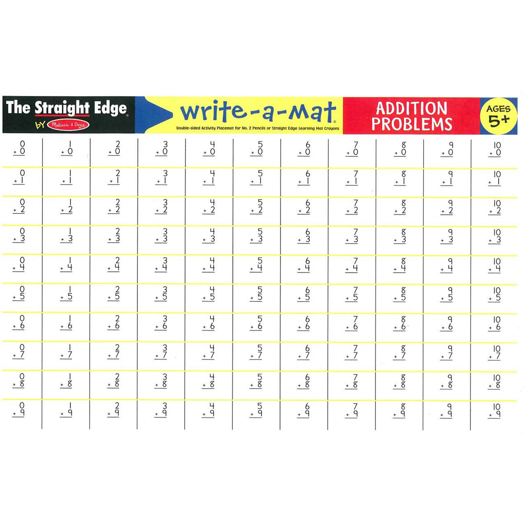 melissa and doug addition mat