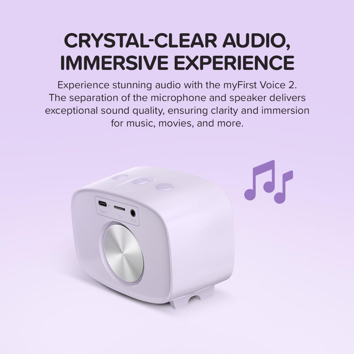 Buy myFirst voice 2 Purple | Yallatoys.com