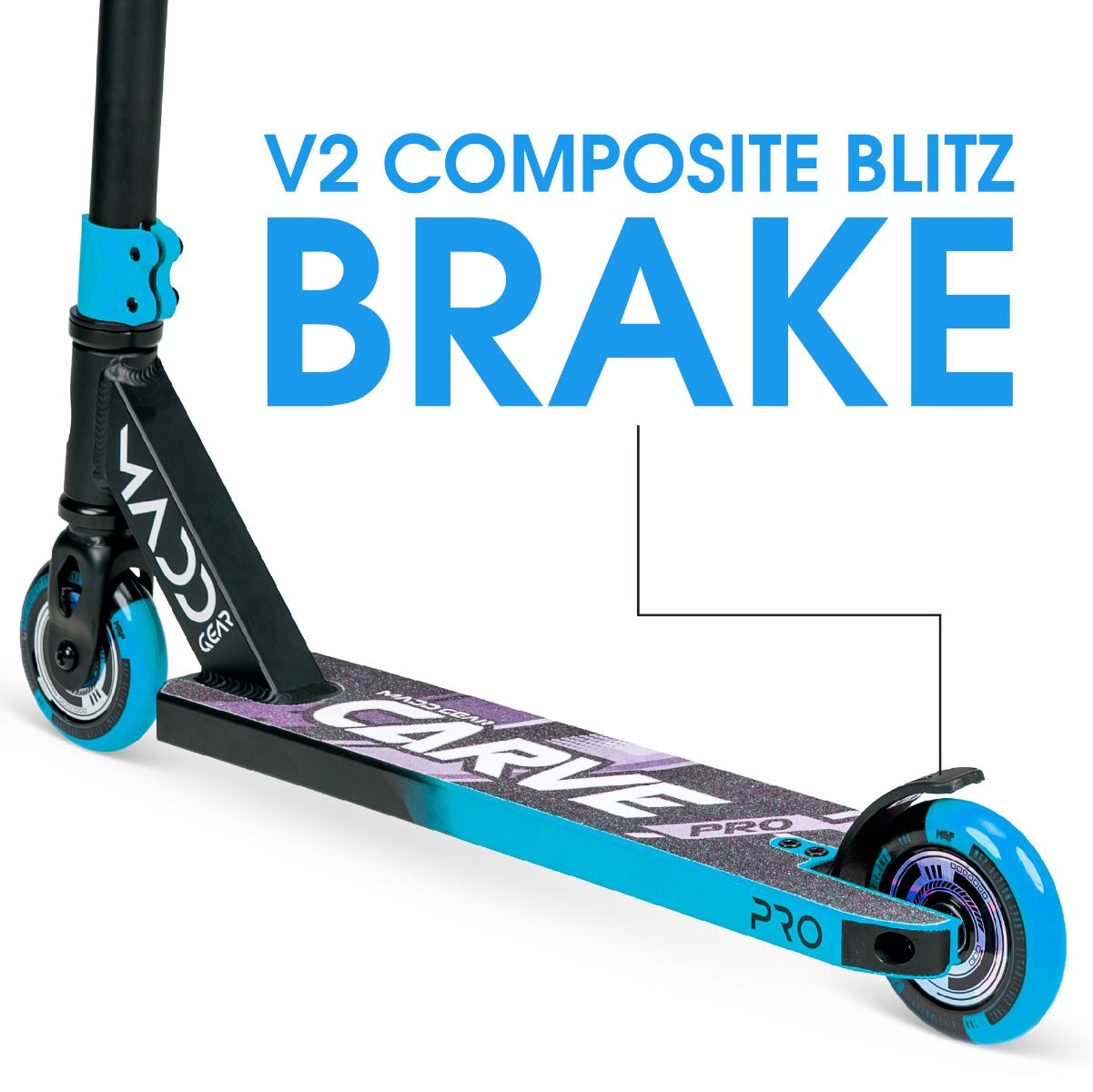 Buy Madd Gear Carve ProTrick Scooter Blue Black | Yallatoys.com