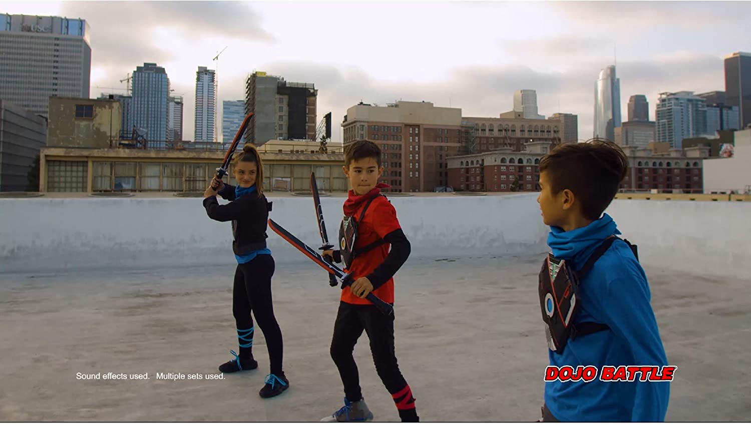 Buy Dojo Battle Electronic Battle Game With Smart Strike Technology Swords And Chest Pieces | Yallatoys.com