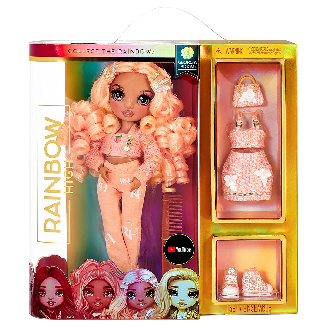 Buy Rainbow High Series 3 Georgia Bloom Fashion Doll Peach | Yallatoys.com