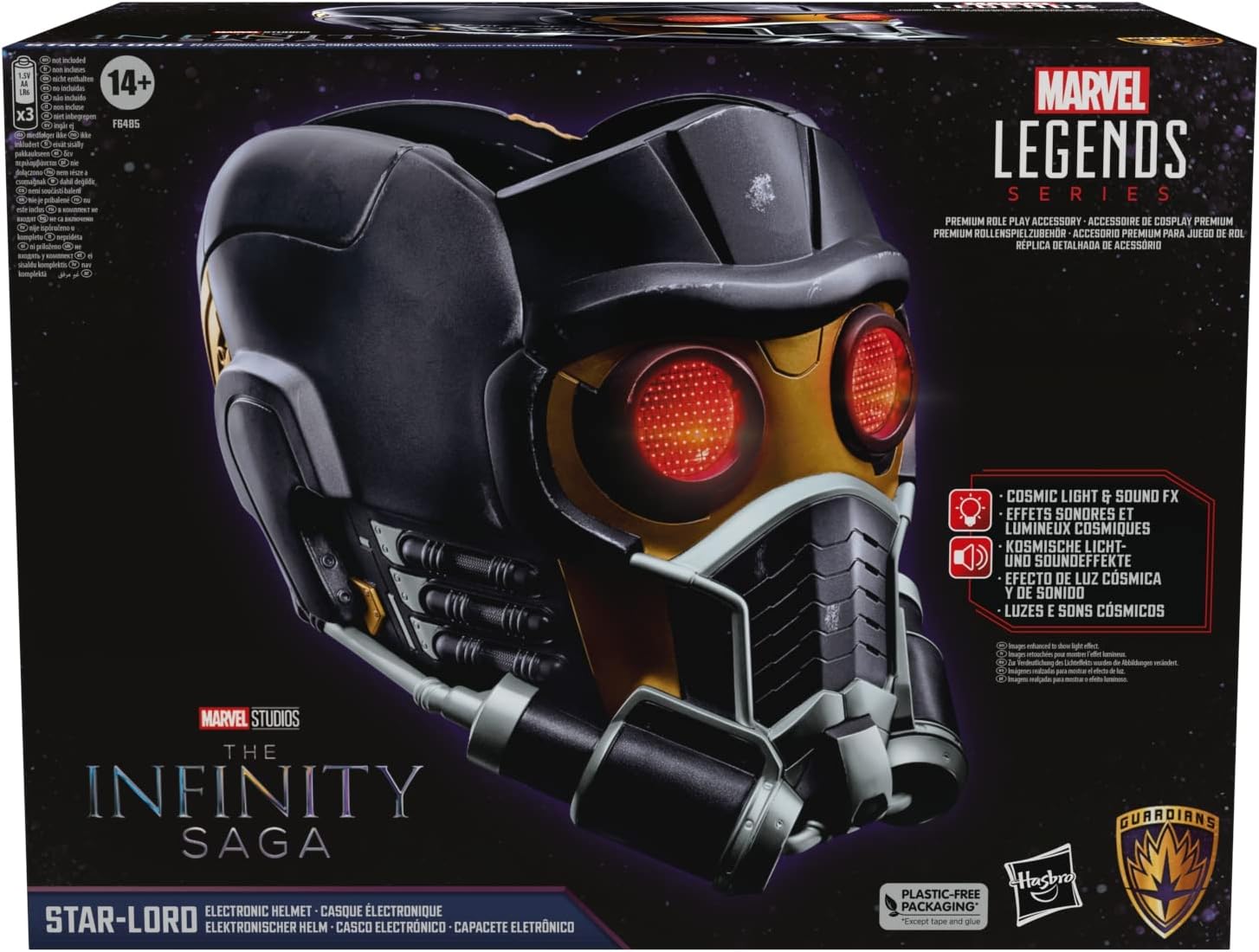 Buy Marvel Legends Series Star Lord Premium Electronic Roleplay Helmet | Yallatoys.com
