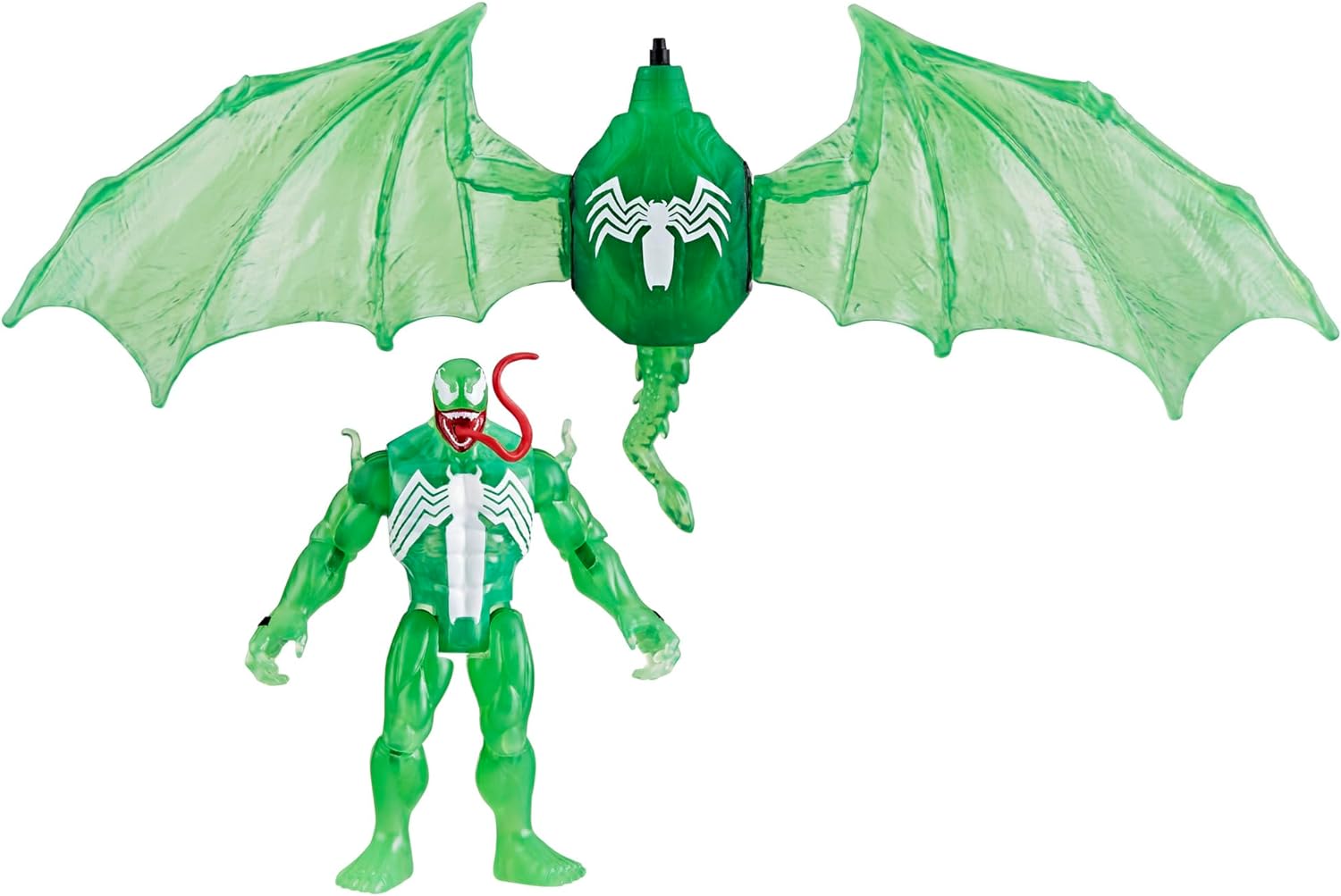 Buy Marvel Spider-Man Epic Hero Series Web Splashers Green Symbiote Hydro Wing Blast | Yallatoys.com