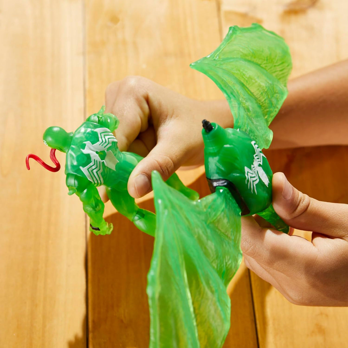Buy Marvel Spider-Man Epic Hero Series Web Splashers Green Symbiote Hydro Wing Blast | Yallatoys.com