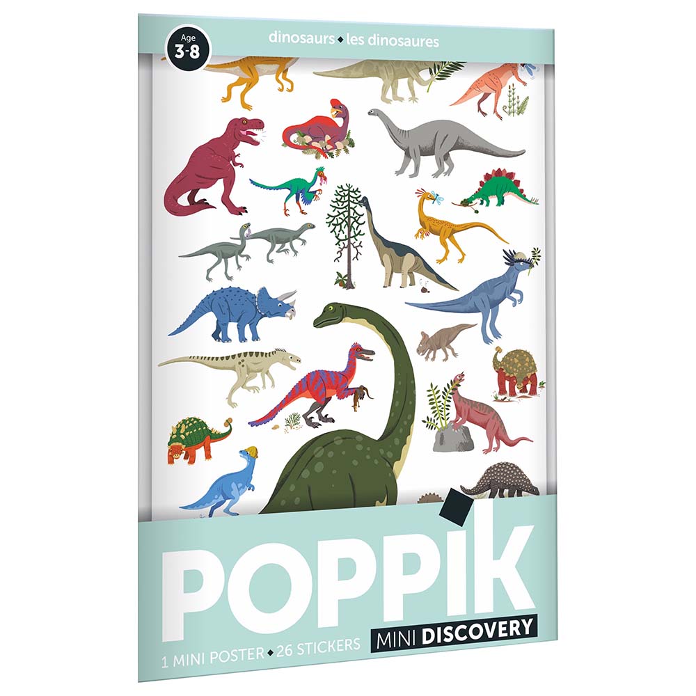 Buy Poppik Mini Sticker Poster Dinosaurs 26 Stickers | Yallatoys.com