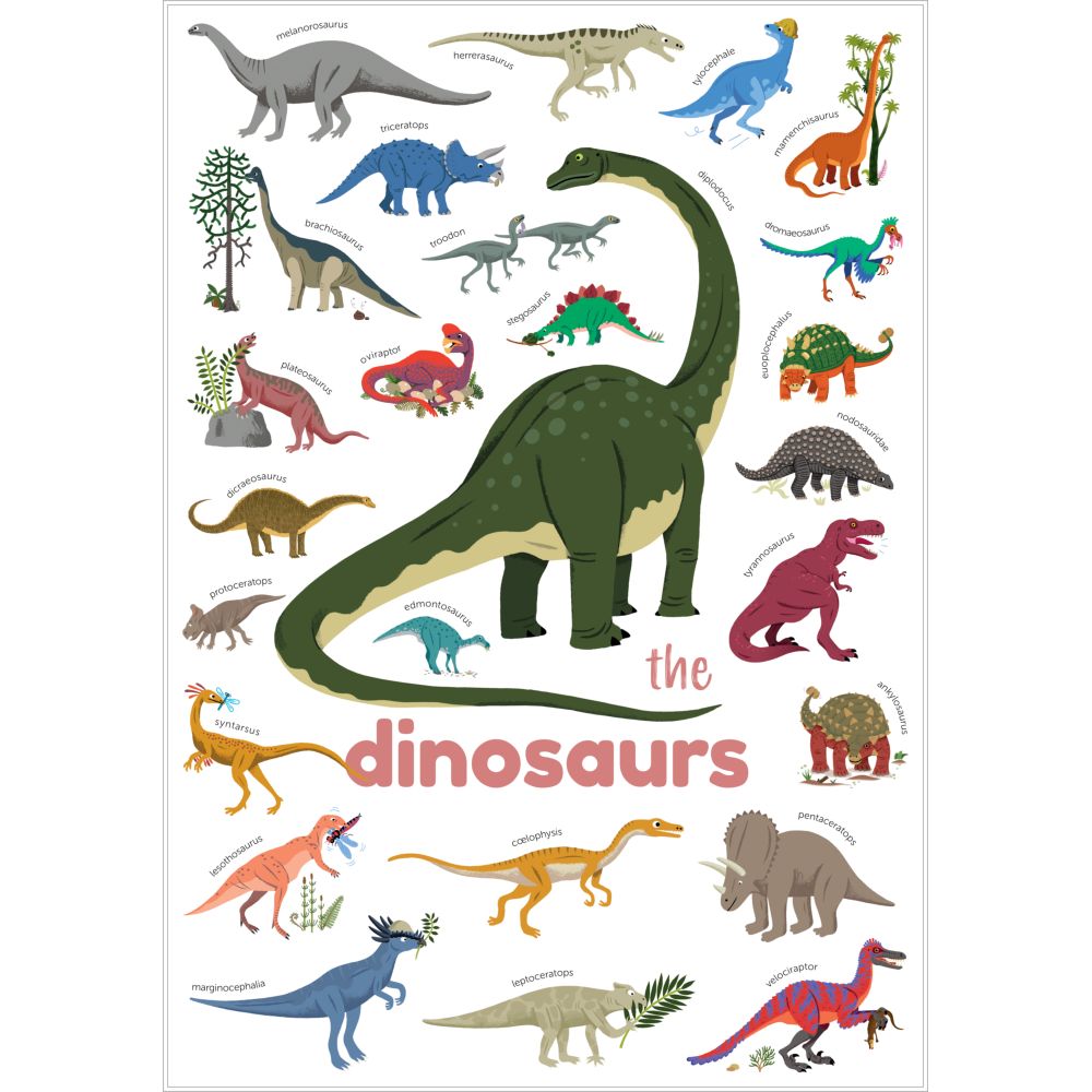Buy Poppik Mini Sticker Poster Dinosaurs 26 Stickers | Yallatoys.com