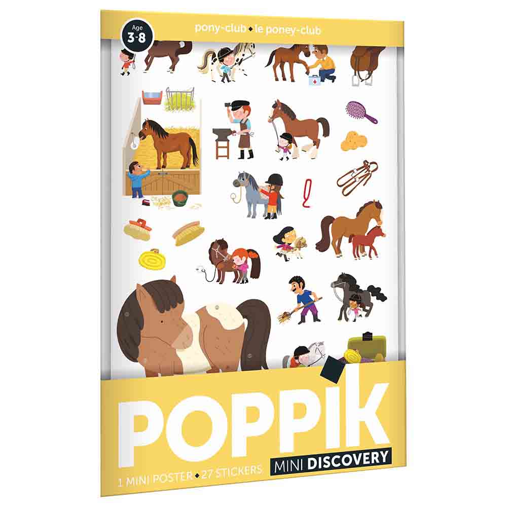Buy Poppik Mini Sticker Poster The Pony Club 27 Stickers | Yallatoys.com