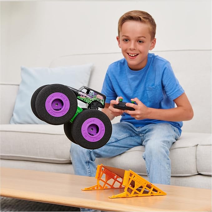 Buy Monster Jam Remote Control Ramp Champ Grave Digger Vehicle | Yallatoys.com