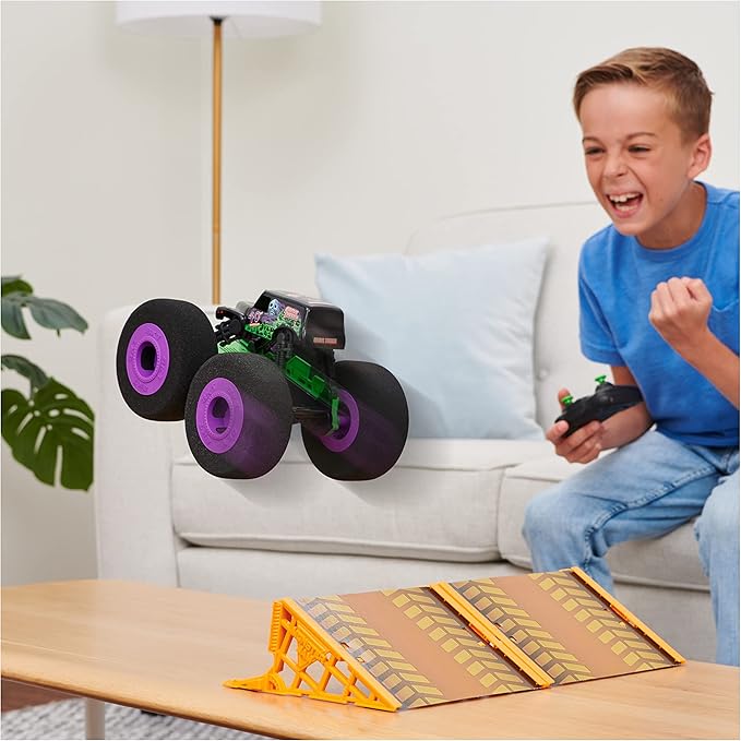 Buy Monster Jam Remote Control Ramp Champ Grave Digger Vehicle | Yallatoys.com