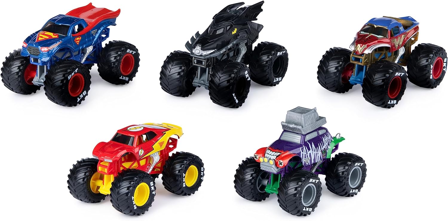 Buy Monster Jam Justice League vs The Joker 5 Pack Die Cast Collectible Vehicle | Yallatoys.com
