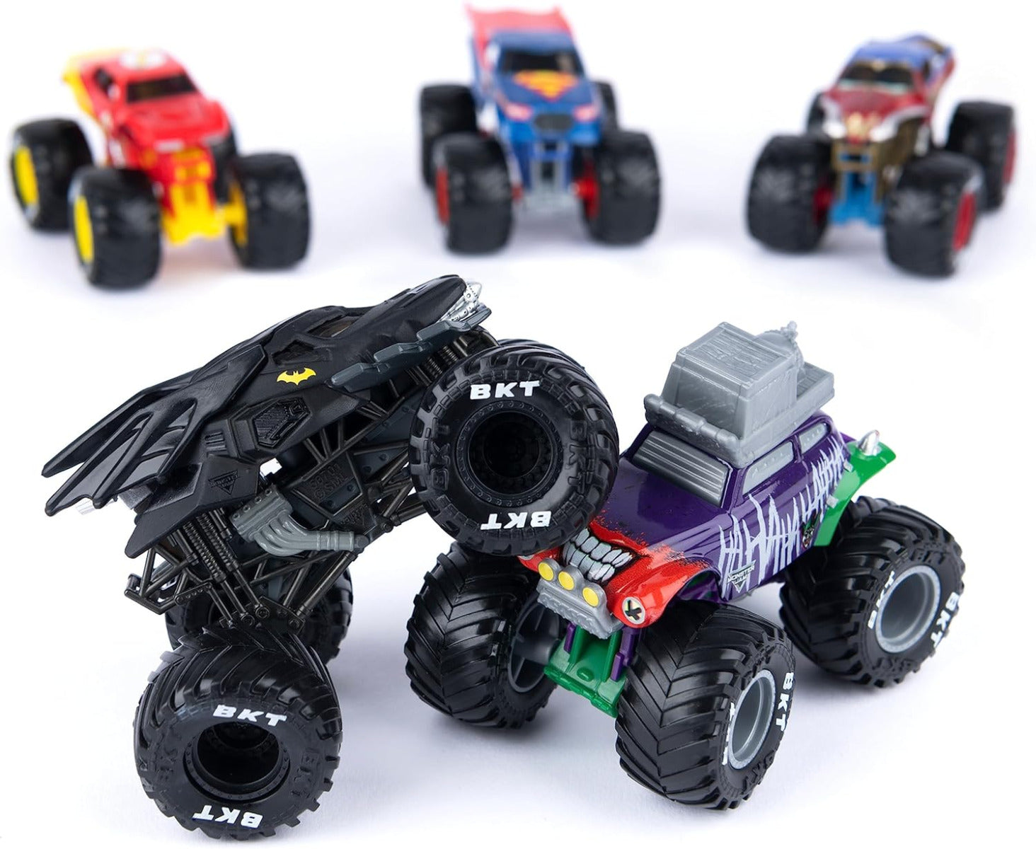 Buy Monster Jam Justice League vs The Joker 5 Pack Die Cast Collectible Vehicle | Yallatoys.com