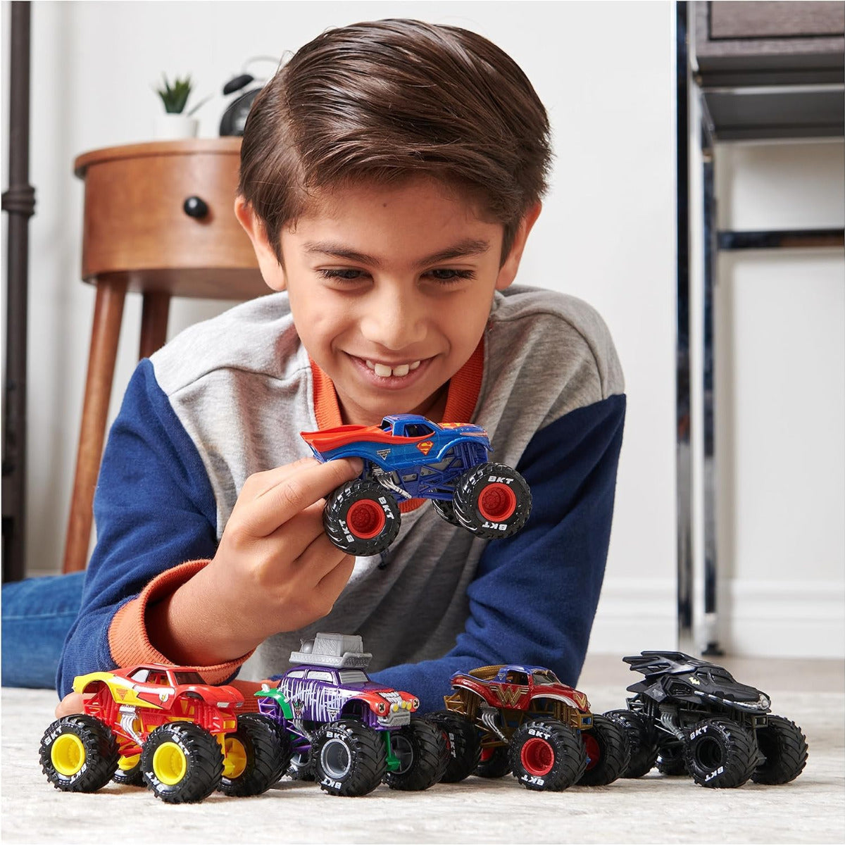 Buy Monster Jam Justice League vs The Joker 5 Pack Die Cast Collectible Vehicle | Yallatoys.com