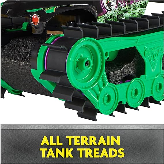 Buy Monster Jam Official Grave Digger Trax All-Terrain Remote Control Outdoor Vehicle | Yallatoys.com