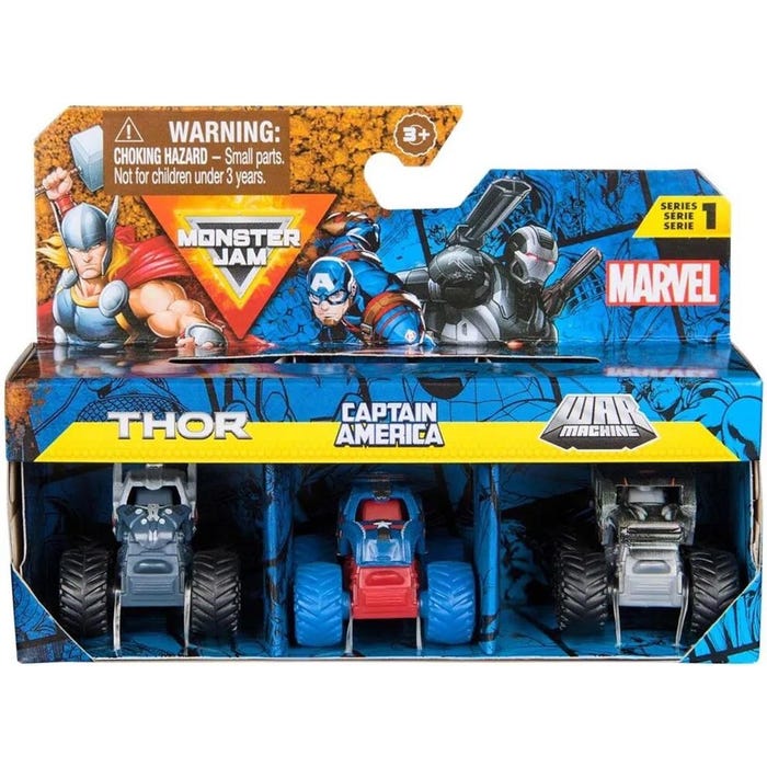 Buy Monster Jam Mini Marvel Bundle (Sold Separately Subject to availability) | Yallatoys.com