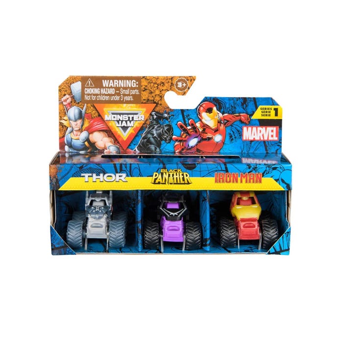 Buy Monster Jam Mini Marvel Bundle (Sold Separately Subject to availability) | Yallatoys.com
