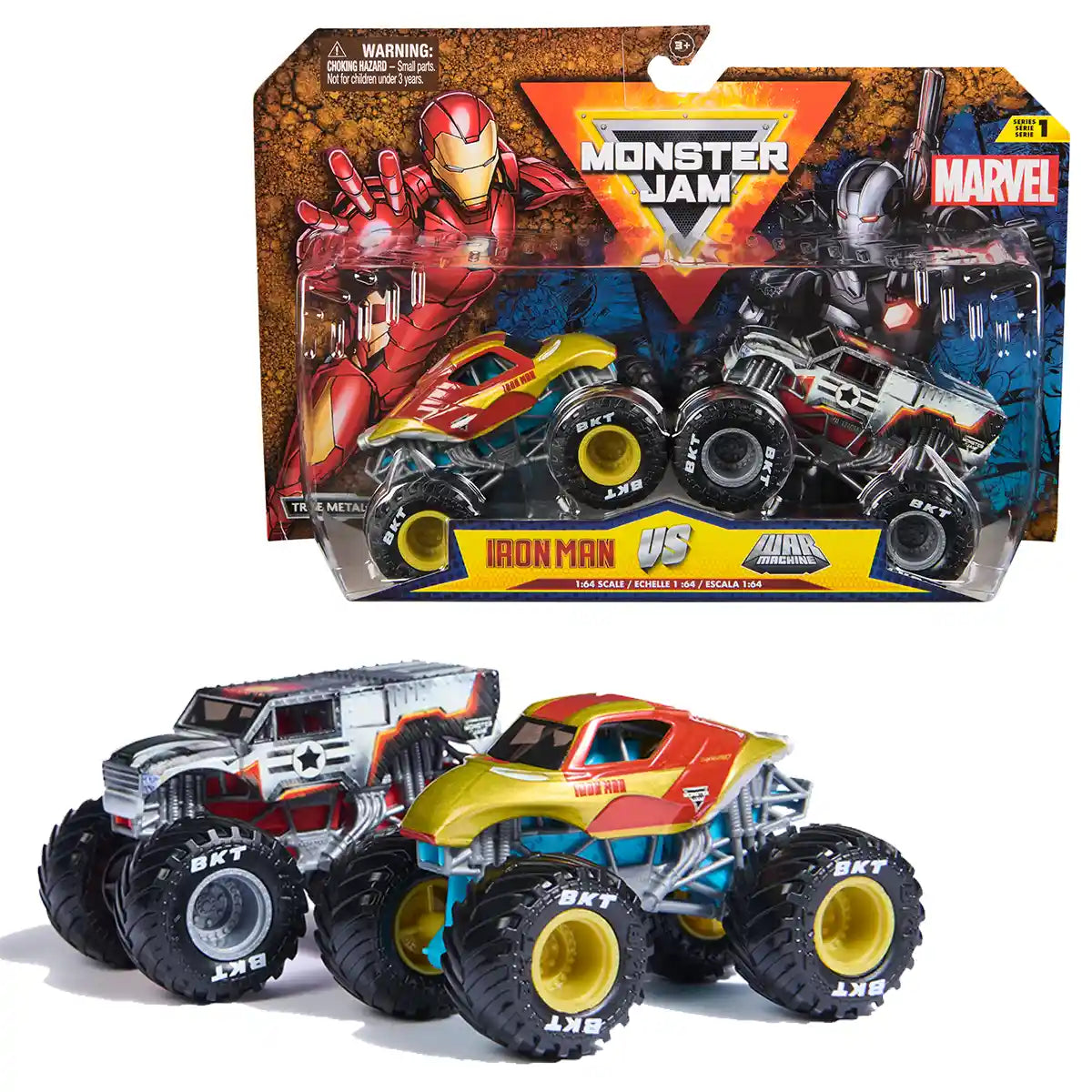 Buy Monster Jam Marvel Vehicles 2 Pack | Yallatoys.com