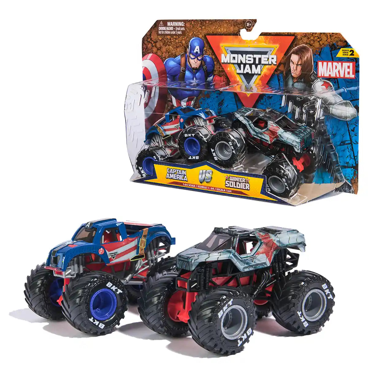 Buy Monster Jam Marvel Vehicles 2 Pack | Yallatoys.com