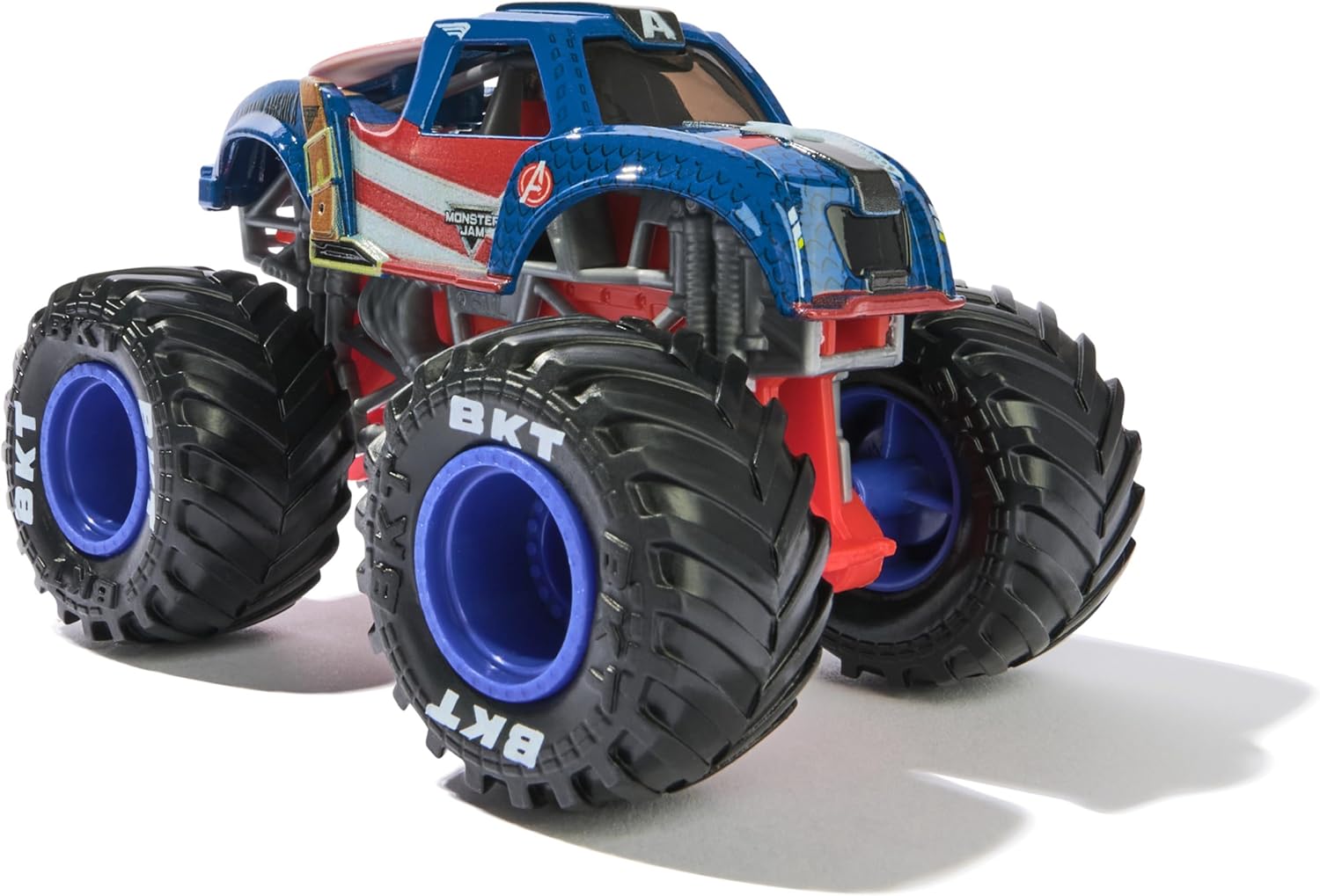 Buy Monster Jam Marvel Official Captain America Vs. Winter Soldier Die Cast Monster Trucks | Yallatoys.com