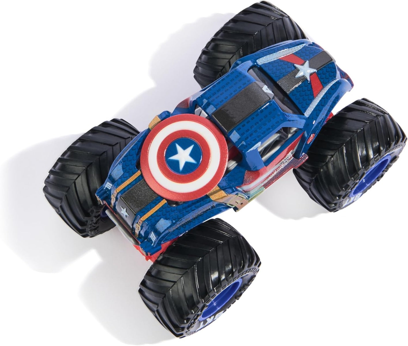 Buy Monster Jam Marvel Official Captain America Vs. Winter Soldier Die Cast Monster Trucks | Yallatoys.com