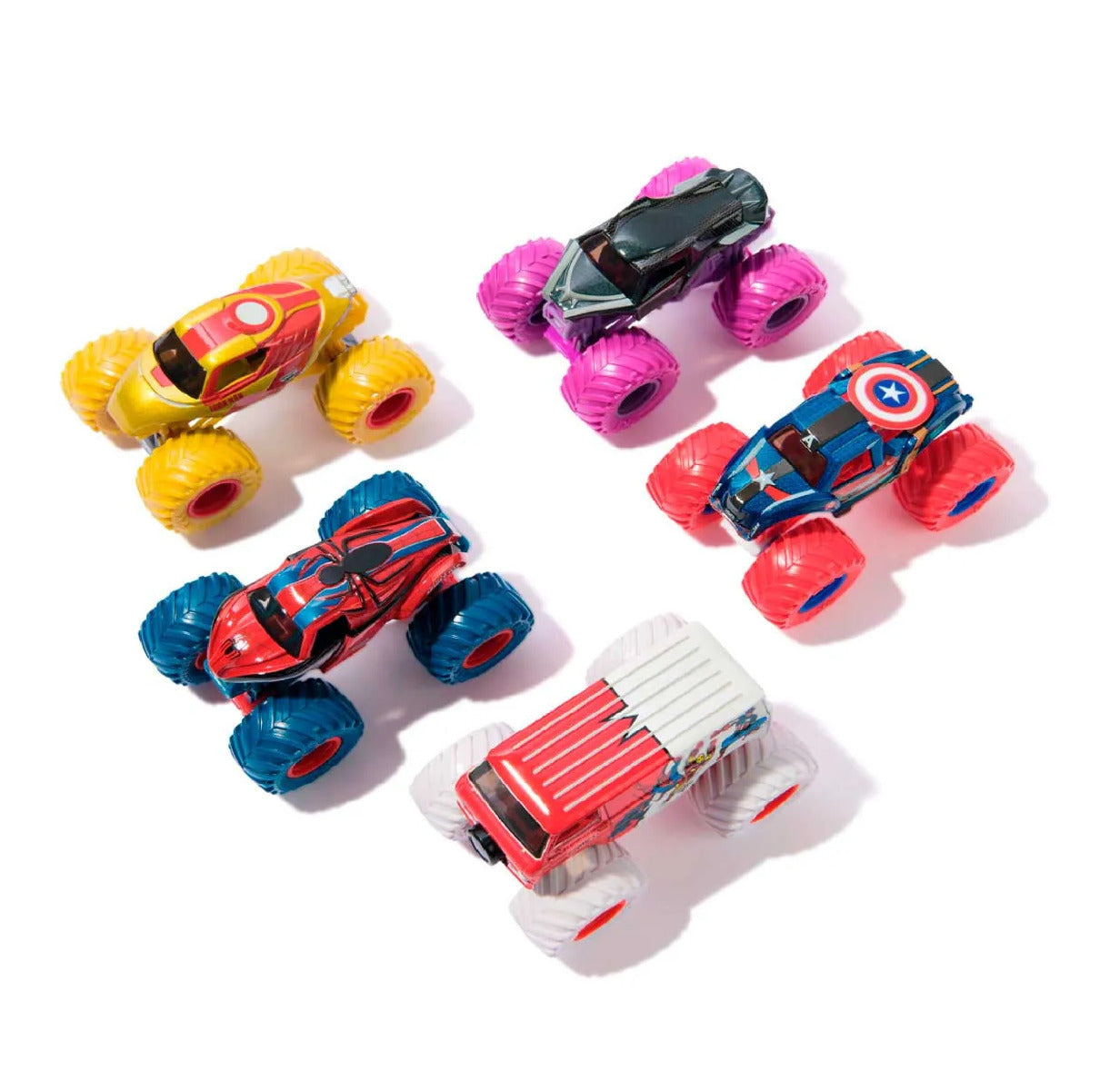 Buy Monster Jam Marvel Vehicles 5pcs | Yallatoys.com