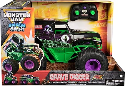 Buy Monster Jam Smash and Bash Grave Digger Remote Control | Yallatoys.com
