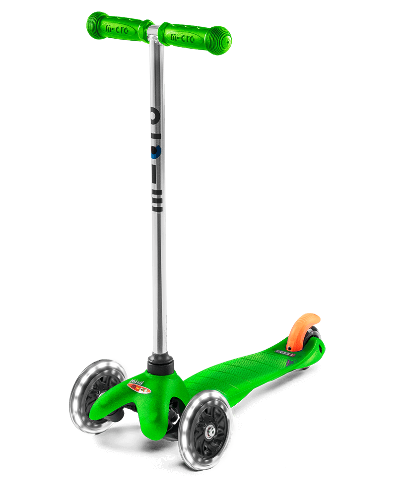 Buy Micro Mini Classic Green LED Scooter | Yallatoys.com