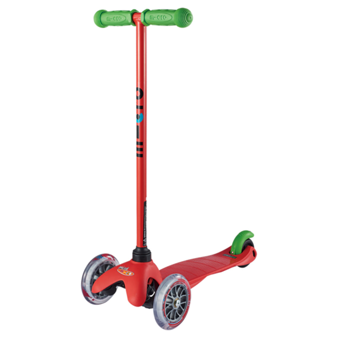Buy Micro Mini Classic Sporty Led Red & Green Scooter | Yallatoys.com